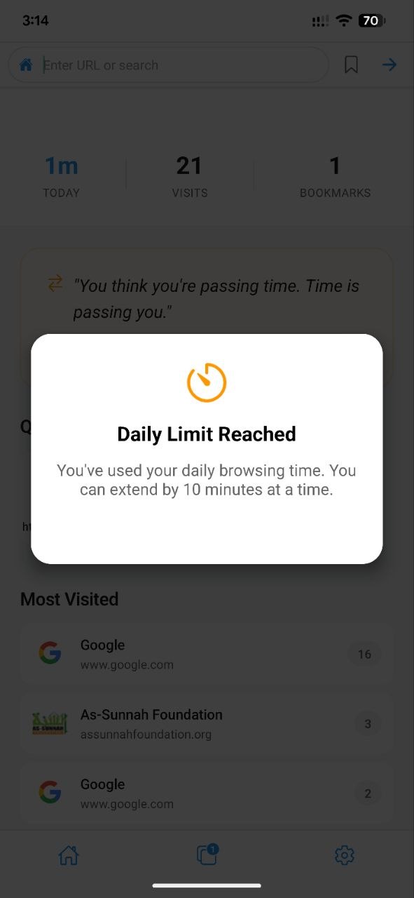 Daily limit reached